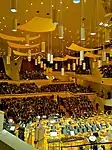 Scheper-Berkenkamp developed the color scheme for the interior of the Berliner Philharmonie