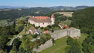 Aerial photography of the castle