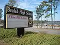 Beulah High School Sign with Beulah Elementary visible in the background