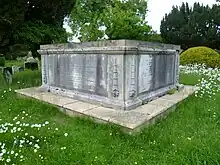 The Bevan family grave.