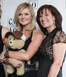 Beverley Mahood with Giselle Brohman