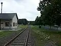 Pockau-Lengefeld station, siding on the south side (2016)