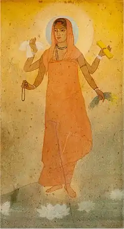 Image 6Bharat Mata by Abanindranath Tagore (1871–1951), a nephew of the poet Rabindranath Tagore, and a pioneer of the movement (from History of painting)