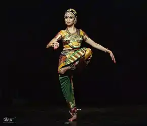 Reddy performing Kuchipudi