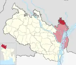 Location of Bhurungamari