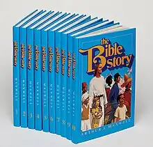 A set of 10 blue books