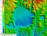 Shaded elevation map.