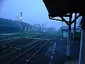 Bingo-Saijō Station looking toward Bingo Ochiai Station (2000)