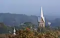 Birštonas church from Vytautas Mountain