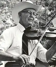 Monroe at Bill Monroe's Second Annual Kentucky Bluegrass Festival, Jackson, Kentucky, August 1972