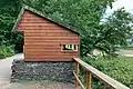 Bird hide in Saltram Park, Plymouth