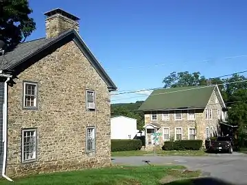 Two stone houses