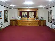 The inside of the adjacent memorial to Park and his wife Yuk Young-soo before the arson attack (2015)