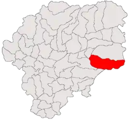 Location in Bistrița-Năsăud County