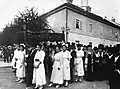 Torah transfer from old synagogue to new Bjelovar Synagogue in 1917