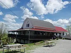 Black Sheep Vineyard at the corner of Routes 150 and 250