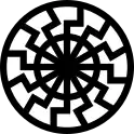 The Black Sun used by Esoteric Nazi circles and other neo-Nazi groups