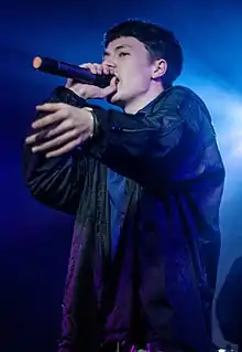 Drain Gang member Bladee performing in 2016