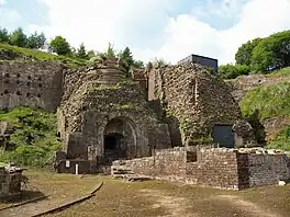 Image 13Two of the furnaces of the Blaenavon Ironworks (from History of Wales)