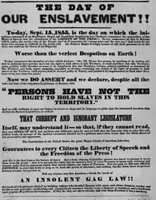 Image 271855 Free-State poster (from History of Kansas)