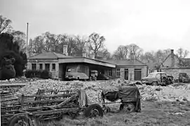 The remains of the station in 1961