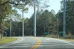 Sign for Bloxham on State Road 20