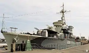 The Polish destroyer ORP Błyskawica: currently preserved as a museum ship in Gdynia.