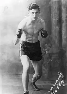 Bobby Beaton, boxing pose, age 19