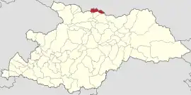 Location in Maramureș County