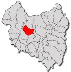 Location in Covasna County