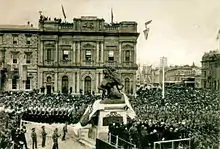 The unveiling of the Boer War Memorial in Adelaide