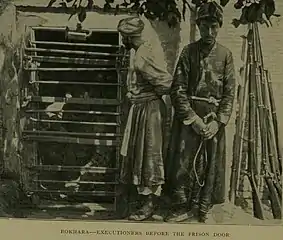 Executioners at the door of Bukhara prison, 1909