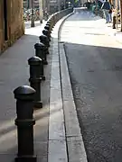 Bollards.