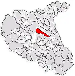 Location in Vrancea County