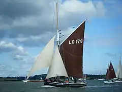 A bawley Bona (LO178) built by Aldous of Brightlingsea in 1903