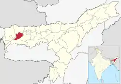 Location in Assam