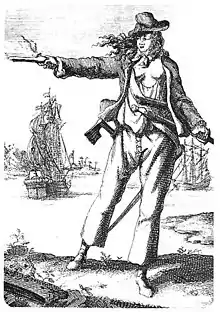 Image 31Pirate Anne Bonny (1697–1720). Engraving from Captain Charles Johnson's General History of the Pyrates (1st Dutch Edition, 1725) (from Piracy)