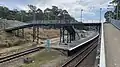 Footbridge and platforms