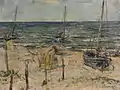 Boats on the beach at Carlshagen (1928)