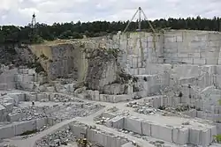 Granite mine in Borów