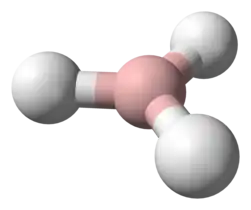 Ball-and-stick model of borane