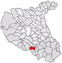 Location in Vrancea County