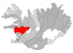 Location of the Municipality of Borgarbyggð