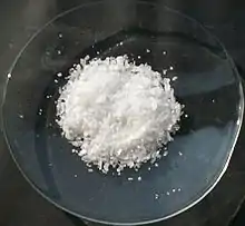 Boric acid crystals