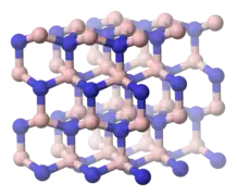 Wurtzite form (w-BN)wurtzite structureanalogous to lonsdaleite