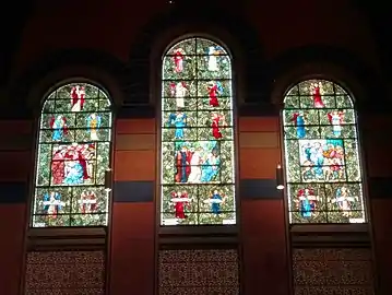 Edward Burne-Jones and William Morris's Stained glass windows "Nativity of Jesus" 1882