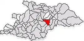 Location in Maramureș County