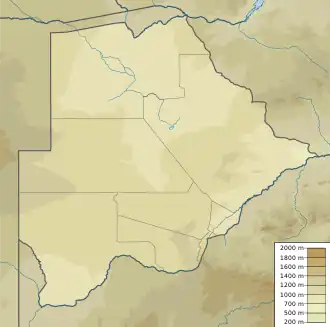 Motloutse River is located in Botswana