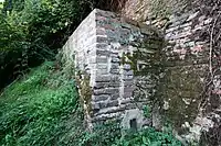 Shaft (smiraglio) of Bottino di Fonte Nuova between Porta Camollia and the Barriera San Lorenzo (Le Lupe) on the outer side of the northern city walls of Siena