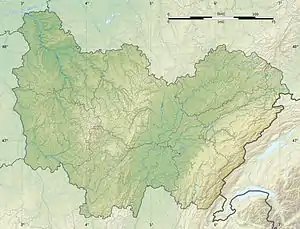 Clairegoutte (river) is located in Bourgogne-Franche-Comté